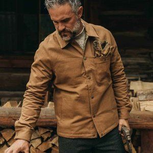 Taylor Stitch Lombardi Duck Canvas Jacket Camo Medium